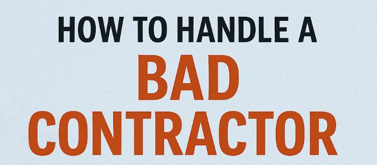 How to handle a bad contractor